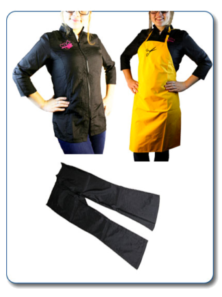 Sarraus, tabliers et pantalons